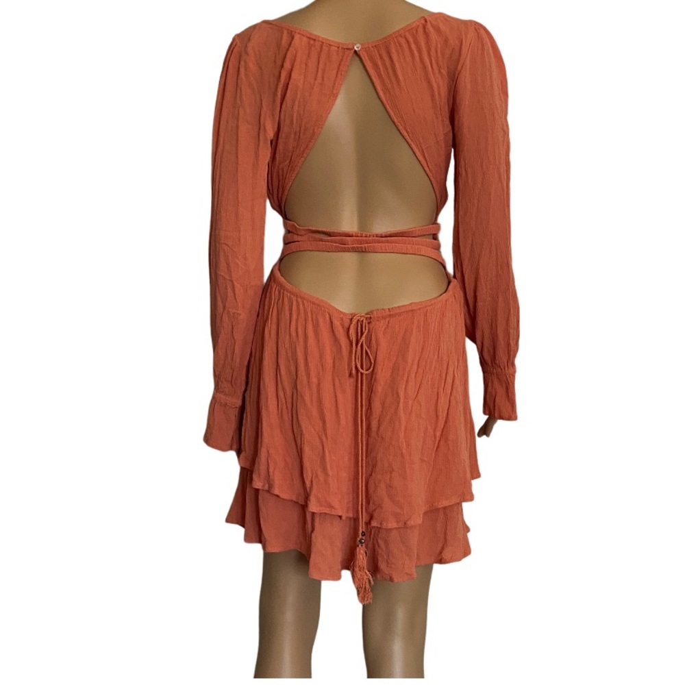 FREE PEOPLE Much Ado Backless NWT Dress Size L - Picture 6 of 6